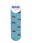 MiNiMi Inverno 3300-5 Носки плюш женские Blu Сhiaro